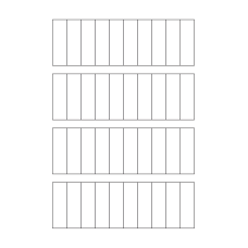 40304 - Label Size 17mm x 55mm - 40 label(s) per sheet 