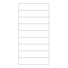 40308 - Label Size 133mm x 29.6mm - 9 label(s) per sheet 