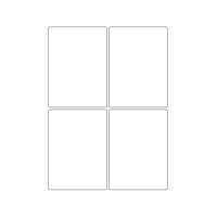 40309 - Label Size 80mm x 110mm - 4 label(s) per sheet