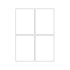 40309 - Label Size 80mm x 110mm - 4 label(s) per sheet 