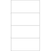 40311 - Label Size 166mm x 73.82mm - 4 label(s) per sheet