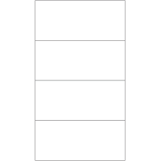 40311 - Label Size 166mm x 73.82mm - 4 label(s) per sheet 