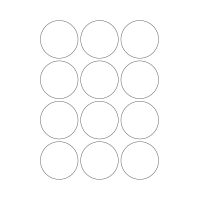 40313 - Label Size 56mm dia - 12 label(s) per sheet