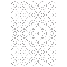 40316 - Label Size 36mm dia - 35 label(s) per sheet 
