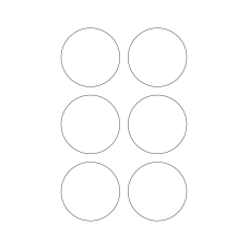40322 - Label Size 70mm dia - 6 label(s) per sheet 