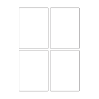 40323 - Label Size 88mm x 122mm - 4 label(s) per sheet