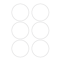40324 - Label Size 83mm dia - 6 label(s) per sheet