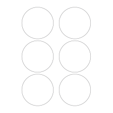 40324 - Label Size 83mm dia - 6 label(s) per sheet 