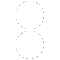 40325 - Label Size 140mm dia - 2 label(s) per sheet