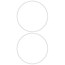 40325 - Label Size 140mm dia - 2 label(s) per sheet 