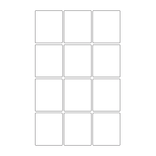 40330 - Label Size 52mm x 62mm - 12 label(s) per sheet 