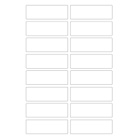 40332 - Label Size 90mm x 30mm - 16 label(s) per sheet