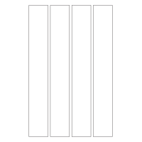 40341 - Label Size 40mm x 275mm - 4 label(s) per sheet