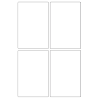 40342 - Label Size 92mm x 140mm - 4 label(s) per sheet