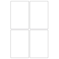 40342 - Label Size 92mm x 140mm - 4 label(s) per sheet 