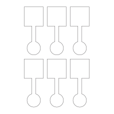 40344 - Label Size 50mm x 125mm - 6 label(s) per sheet 