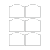 40346 - Label Size 90.5mm x 78.5mm - 6 label(s) per sheet