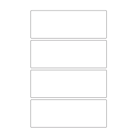 40352 - Label Size 164mm x 60mm - 4 label(s) per sheet