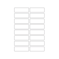 40362 - Label Size 73mm x 23mm - 16 label(s) per sheet