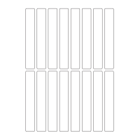 40364 - Label Size 19mm x 128mm - 16 label(s) per sheet