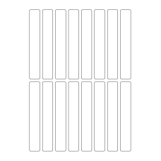 40364 - Label Size 19mm x 128mm - 16 label(s) per sheet 