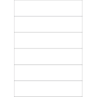 40372 - Label Size 210mm x 49.5mm - 6 label(s) per sheet