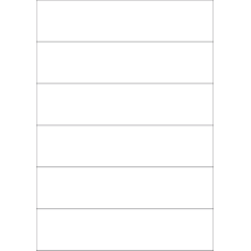 40372 - Label Size 210mm x 49.5mm - 6 label(s) per sheet