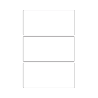 40375 - Label Size 156mm x 76mm - 3 label(s) per sheet