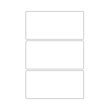 40375 - Label Size 156mm x 76mm - 3 label(s) per sheet