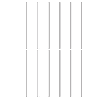 40376 - Label Size 29mm x 140mm - 12 label(s) per sheet