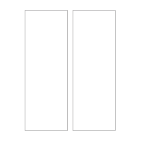 40378 - Label Size 89mm x 254mm - 2 label(s) per sheet