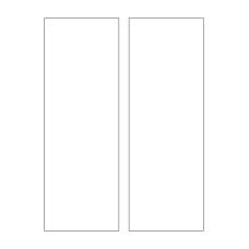 40378 - Label Size 89mm x 254mm - 2 label(s) per sheet