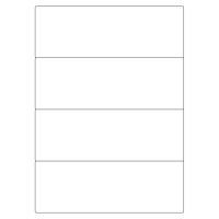 40387 - Label Size 202mm x 70mm - 4 label(s) per sheet