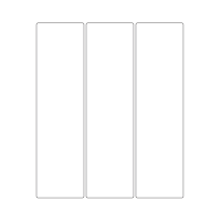 40389 - Label Size 64mm x 235mm - 3 label(s) per sheet