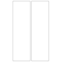 40402 - Label Size 84mm x 287mm - 2 label(s) per sheet