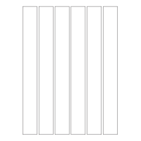 40406 - Label Size 30mm x 270mm - 6 label(s) per sheet