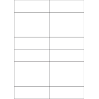 40415 - Label Size 105mm x 36.9mm - 16 label(s) per sheet