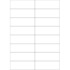 40415 - Label Size 105mm x 36.9mm - 16 label(s) per sheet 