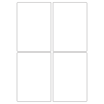 40417 - Label Size 97mm x 140mm - 4 label(s) per sheet