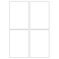 40417 - Label Size 97mm x 140mm - 4 label(s) per sheet