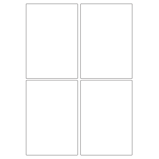 40417 - Label Size 97mm x 140mm - 4 label(s) per sheet 