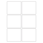 40418 - Label Size 97mm x 89mm - 6 label(s) per sheet
