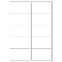 40419 - Label Size 97mm x 56.5mm - 10 label(s) per sheet
