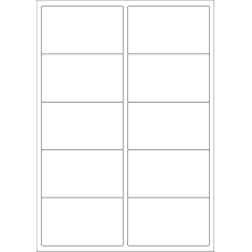 40419 - Label Size 97mm x 56.5mm - 10 label(s) per sheet 