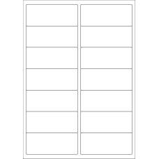 40421 - Label Size 97mm x 40mm - 14 label(s) per sheet 