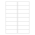 40422 - Label Size 97mm x 34mm - 16 label(s) per sheet