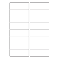 40422 - Label Size 97mm x 34mm - 16 label(s) per sheet