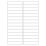 40423 - Label Size 97mm x 20mm - 28 label(s) per sheet