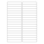 40424 - Label Size 97mm x 15mm - 36 label(s) per sheet