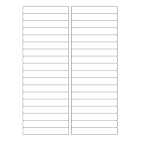 40424 - Label Size 97mm x 15mm - 36 label(s) per sheet